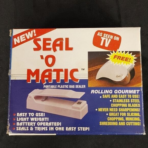 SEAL 'O MATIC PORTABLE BAG SEALER IN ORIGINAL BOX. - Picture 1 of 10